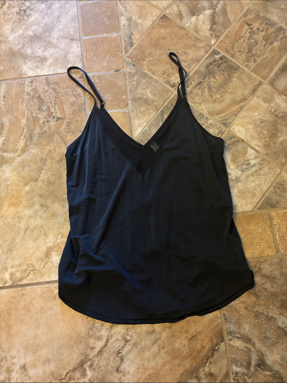 lululemon athletica Black V-Neck Spaghetti Strap Tank